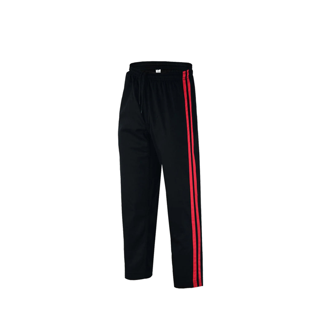 champions chase Striped Karate Pants For Karate Kick Boxing MMA Muay Thai Martial Arts