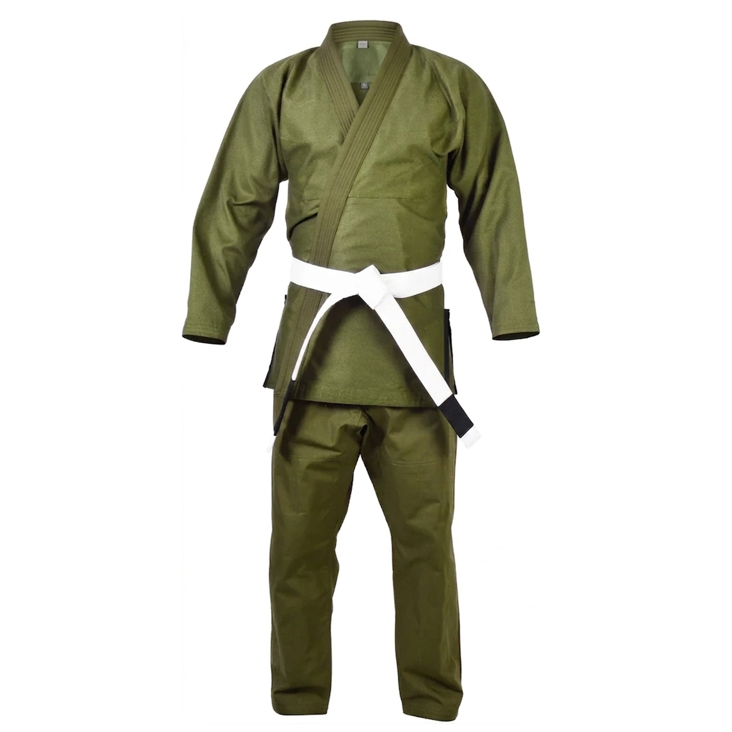champions chase -Olive Green Brazilian Jiu Jitsu BJJ Kimono Uniform Gi - Kids Adult Unisex (Copy)